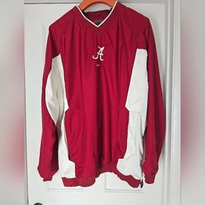 Nike Alabama Crimson Red and White Pullover Jacket XXL